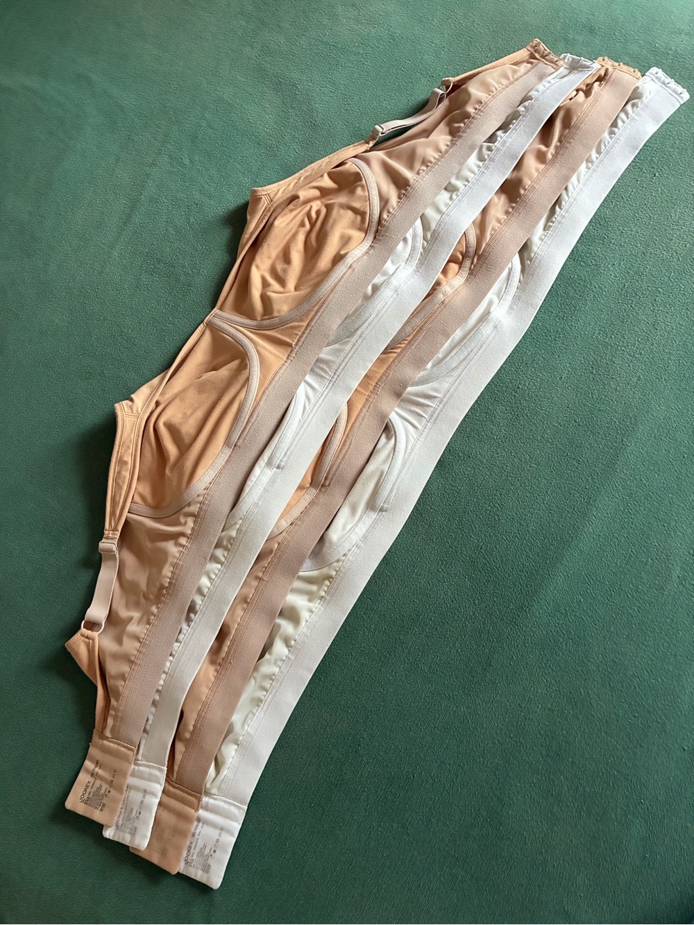 Jockey bras unlined cotton no-wire Forever Fit full coverage white tan lot of 4 - Picture 4 of 12